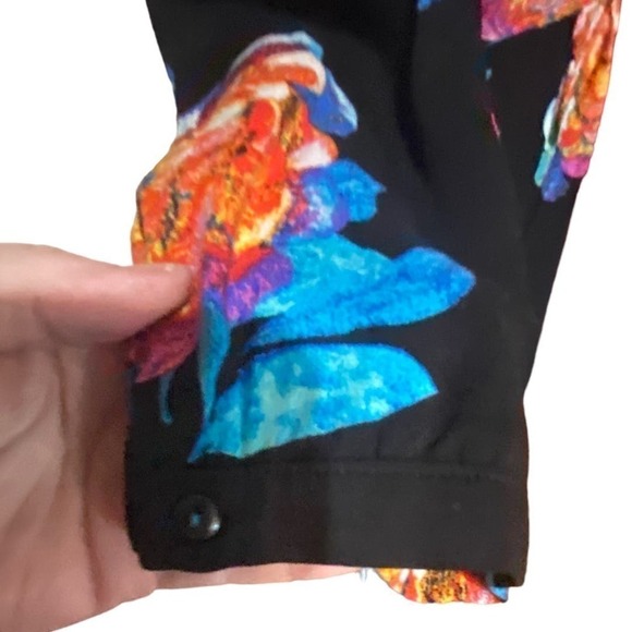 Anthropologie Maeve Floral Buttonfront Blouse Size 2P - Picture 5 of 9